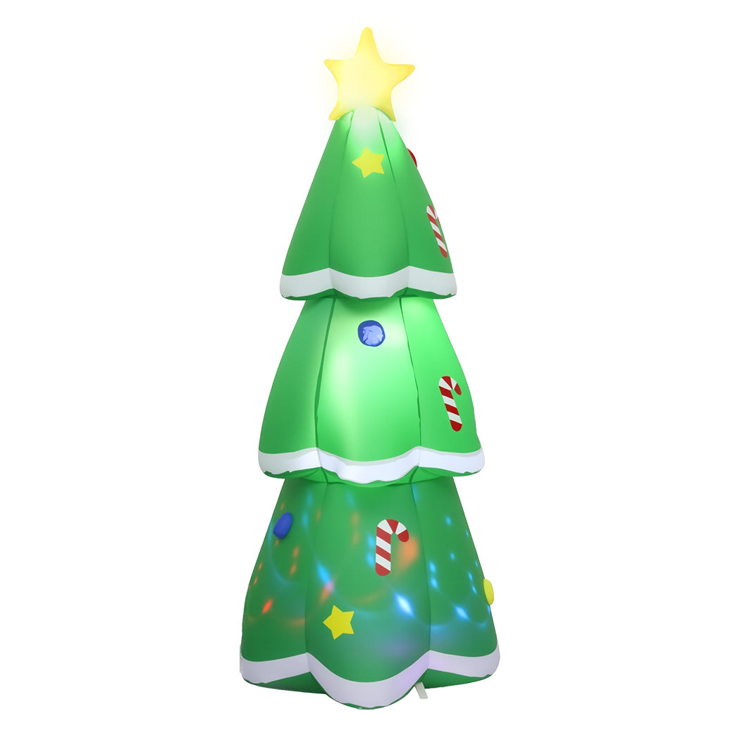 Flashing Christmas Tree Christmas Inflatable Lights - 1.5M