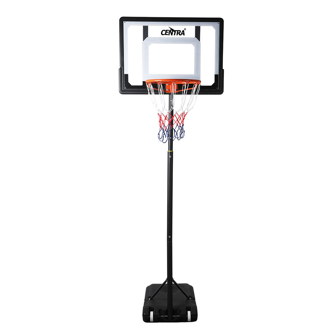Basketball Stand Hoop System Ring Portable 2.1M Adjustable Height Kids In Ground