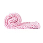 Whimsy Weighted Soft Blanket Knitted Chunky Bulky Knit 9KG - Pink
