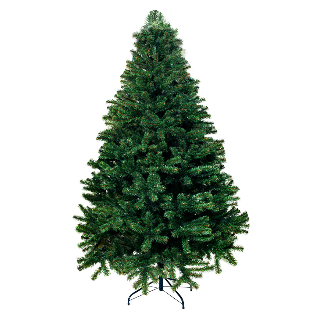 6ft 1.8m 874 Tips Christmas Tree Xmas Home Garden Decor Warm with String Lights