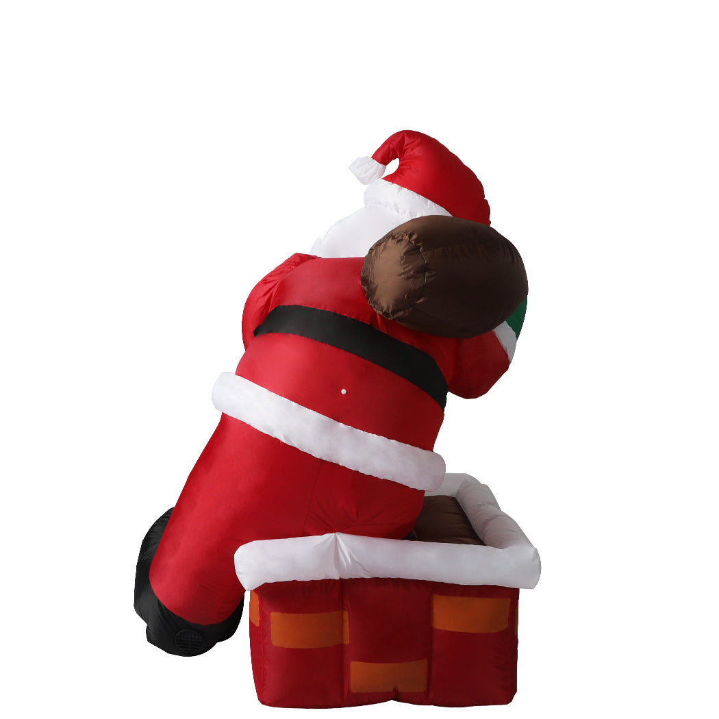 Santa Chimney Christmas Inflatable Xmas Decorations - 1.2M