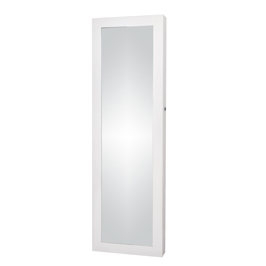 Mirror Jewellery Cabinet Makeup LED Light Storage Cosmetic Organiser Box