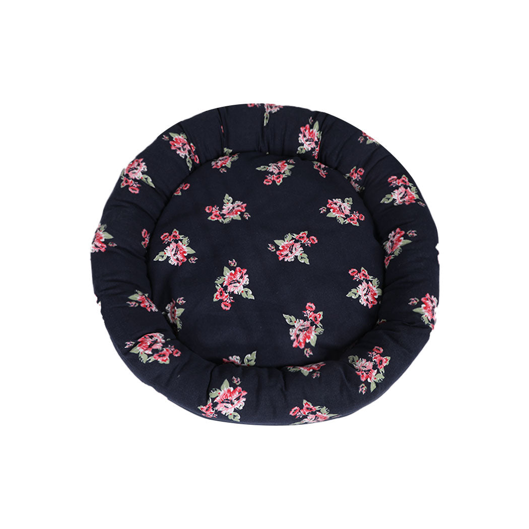 LARGE Dog Beds Washable Calming Pet Bedding - Navy