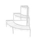 Set of 2 Levede Plant Stand Outdoor Indoor Garden Metal 3 Tier Planter Corner Shelf