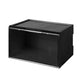 LED Voice Sneaker Display Case Lighted Shoe Storage Boxes Magnetic Black