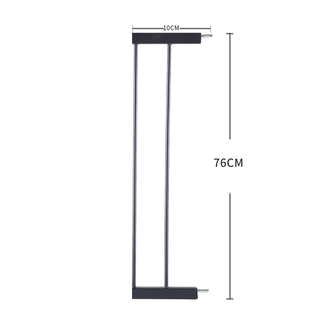 Baby Kids  Safety Security Gate Stair Barrier Doors Extension Panels 10cm Black