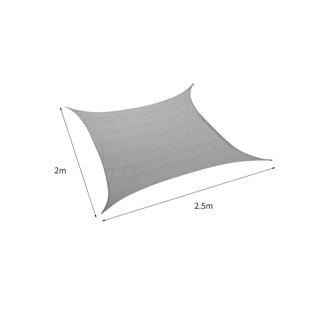 Mountview Sun Shade Sail Cloth Canopy Grey