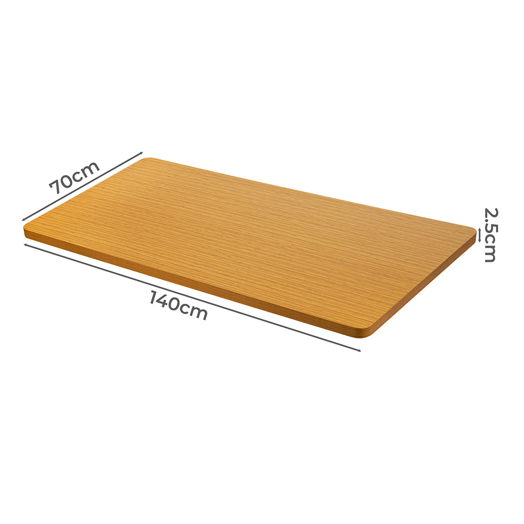 Levede Desktop For Motorised Adjustable Black 140x70cm Natural