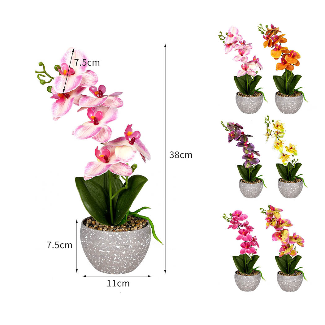 Lambu 6x Artificial Flowers Plant Flower Garden Indoor Outdoor Fake Home Decor