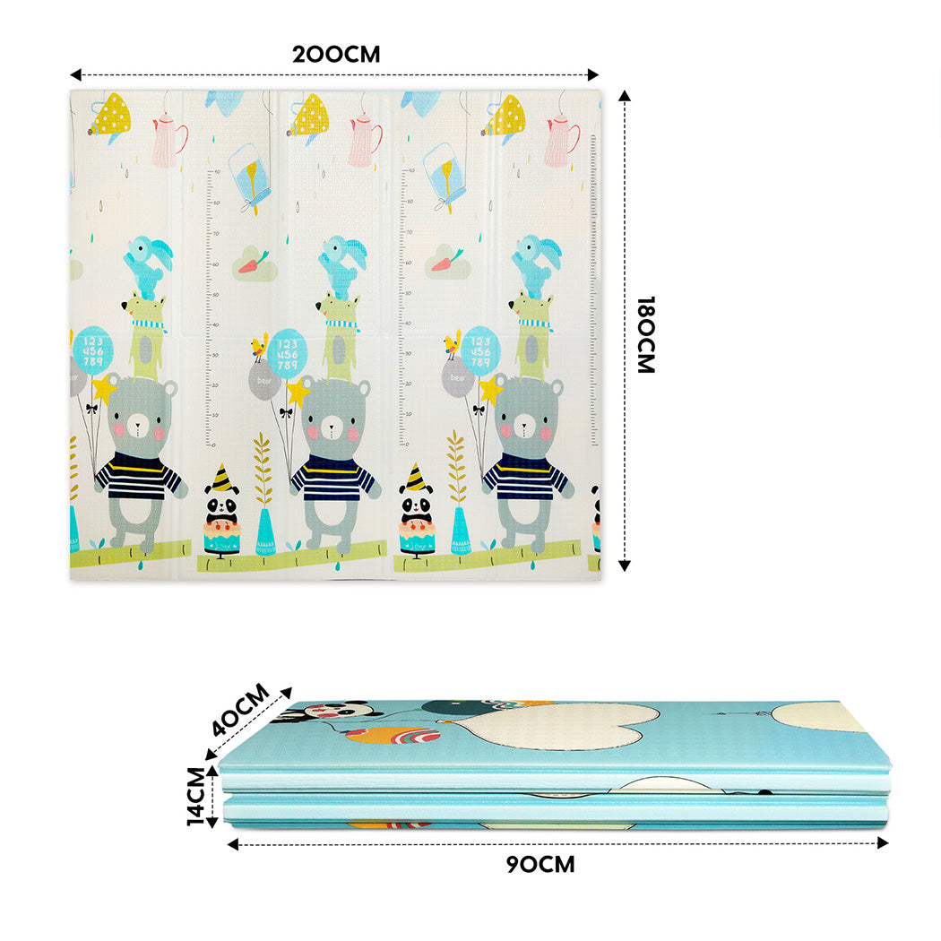 Kids Play Mat Baby Crawling Pad Floor Foldable XPE Foam Non-slip Carpet