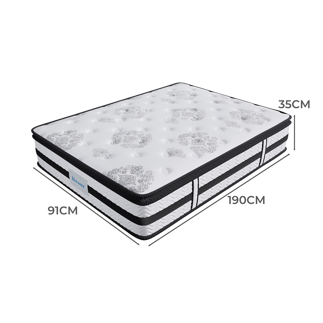 Ysla 35cm Thick Euro Top Egg Crate Foam Mattress - Single