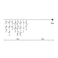 32M 800 LED Bulbs Curtain Fairy String Lights Outdoor Xmas Party Lights - Multicolour