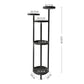 Plant Stand Outdoor Indoor Flower Pots Rack Garden Shelf Black 120CM