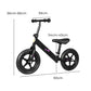 Kids Balance Bike Ride On Toys Push Bicycle Children Outdoor Toddler Safe - Black