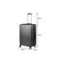 24" Luggage Suitcase Code Lock Hard Shell Travel Carry Bag Trolley - Dark Grey