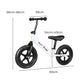 Kids Balance Bike Ride On Toys Push Bicycle Children Outdoor Toddler Safe - White