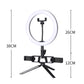 LED Ring Light with Tripod Stand Phone Holder Dimmable Studio Photo Makeup Lamp Type2