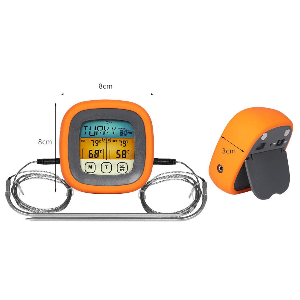 Digital Food Thermometer BBQ 2 Probe