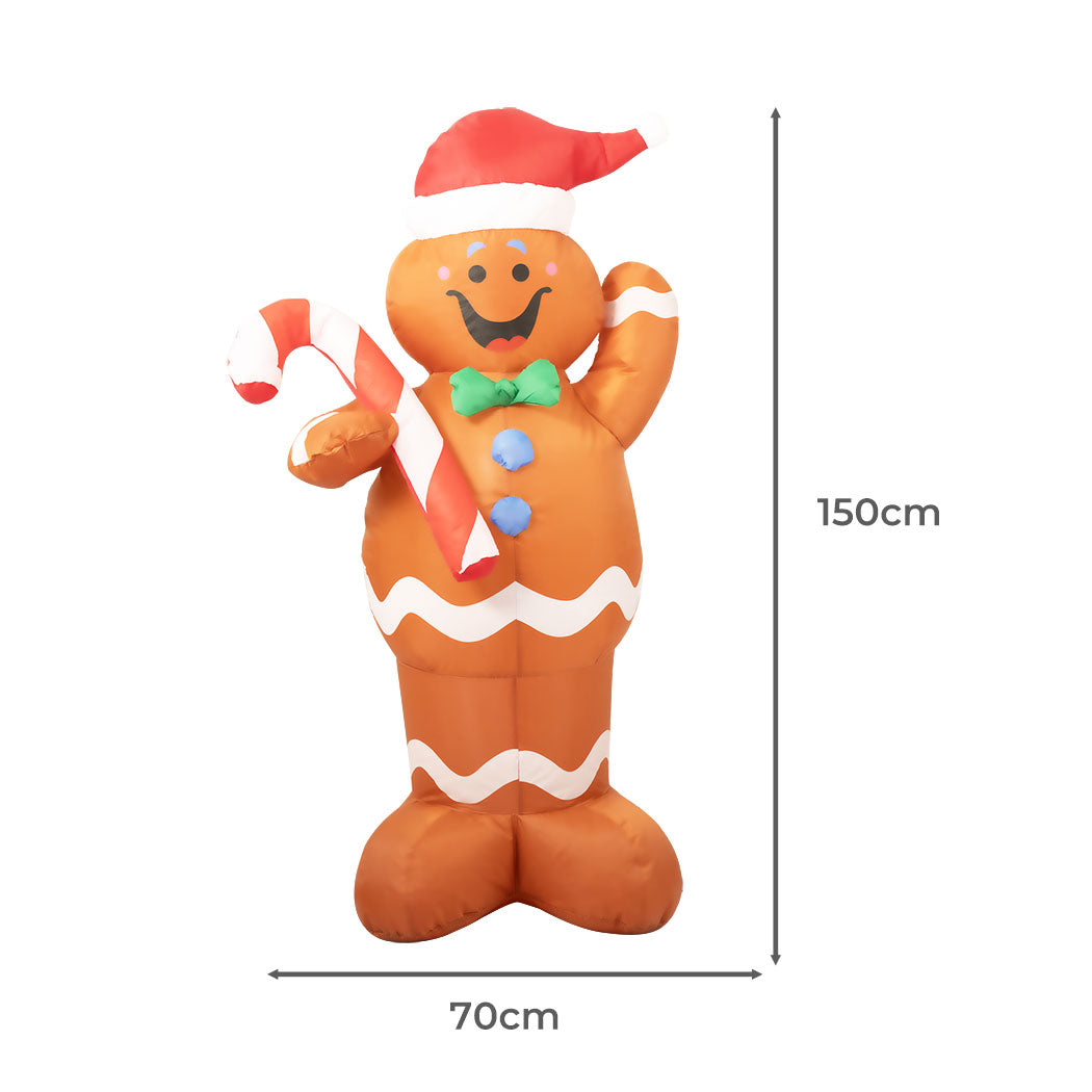 Gingerbread Christmas Inflatable Xmas Decorations - 1.5M