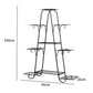 Outdoor Indoor Metal Plant Stand Flower Pots Rack Garden Corner Shelf
