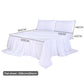 Double Dreamz 4pcs Size 100% Bamboo Bed Sheet Set White