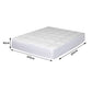 KING Mattress Protector Luxury Topper - White