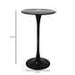 Set of 2 Round Bar Table Pub Tables - Black
