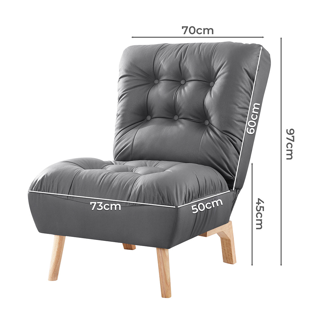 McKenna Accent Chair Recliner Adjustable - Grey
