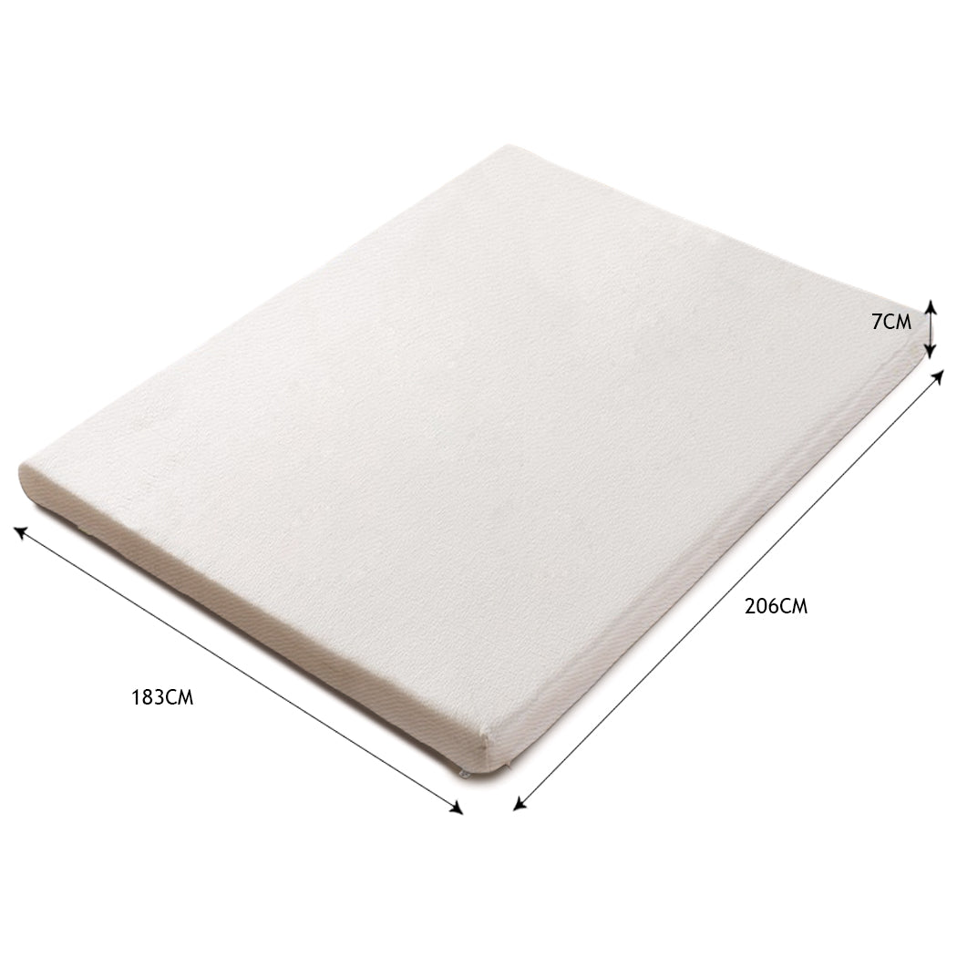 King DreamZ 7cm Memory Foam Bed Mattress