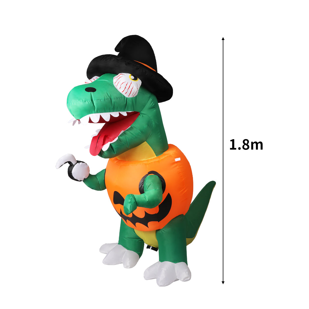 DINO Halloween Inflatables LED Lights Blow Up Party Outdoor Yard Decorations
