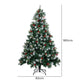 6ft 1.8m 900 Branches Snow Flocked Christmas Tree