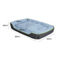 SMALL Dog Beds Pet Cooling Sofa Mat Bolster - Grey