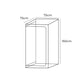 Garden Hydroponics Grow Room Tent Reflective Aluminum Oxford Cloth 75x75x160cm
