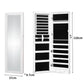 Mirror Jewellery Cabinet Makeup LED Light Storage Cosmetic Organiser Box