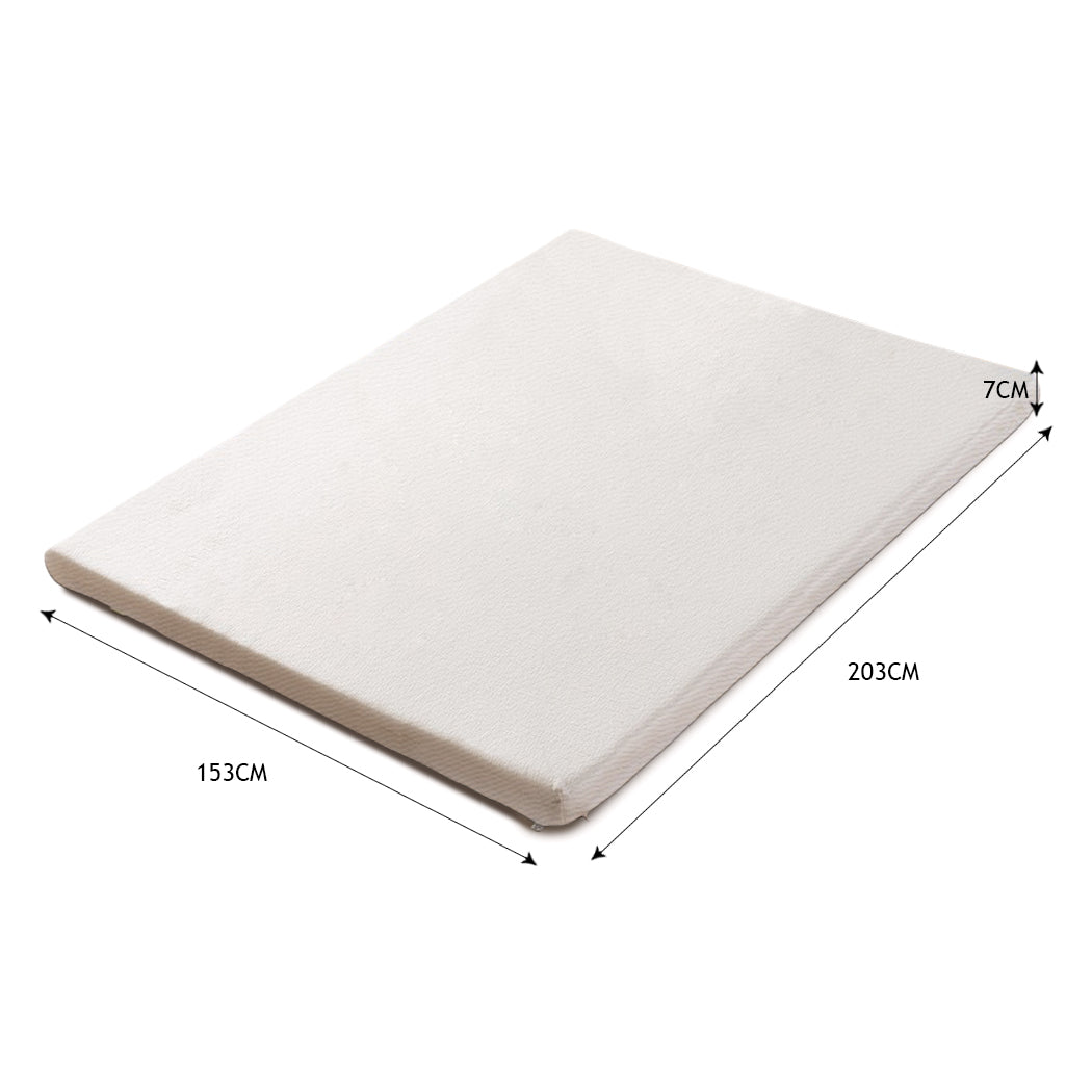 Queen DreamZ 7cm Memory Foam Bed Mattress