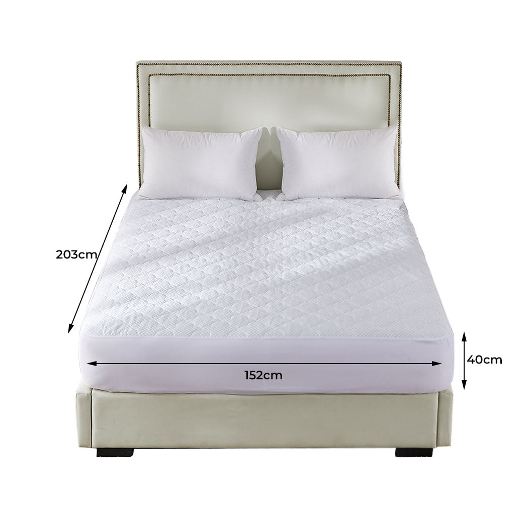 QUEEN Mattress Protector Cool - White