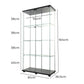 164cm Glass Display Cabinet 2 Doors