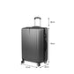 28" Luggage Suitcase Code Lock Hard Shell Travel Carry Bag Trolley - Dark Grey