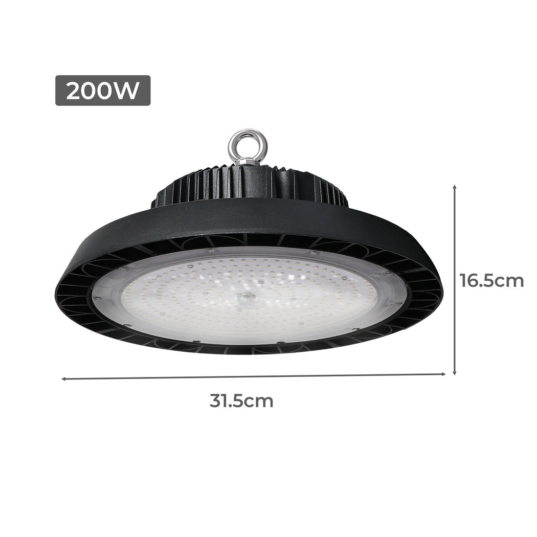 UFO LED High Bay Lights 200W Warehouse Industrial Shed Factory Light Lamp