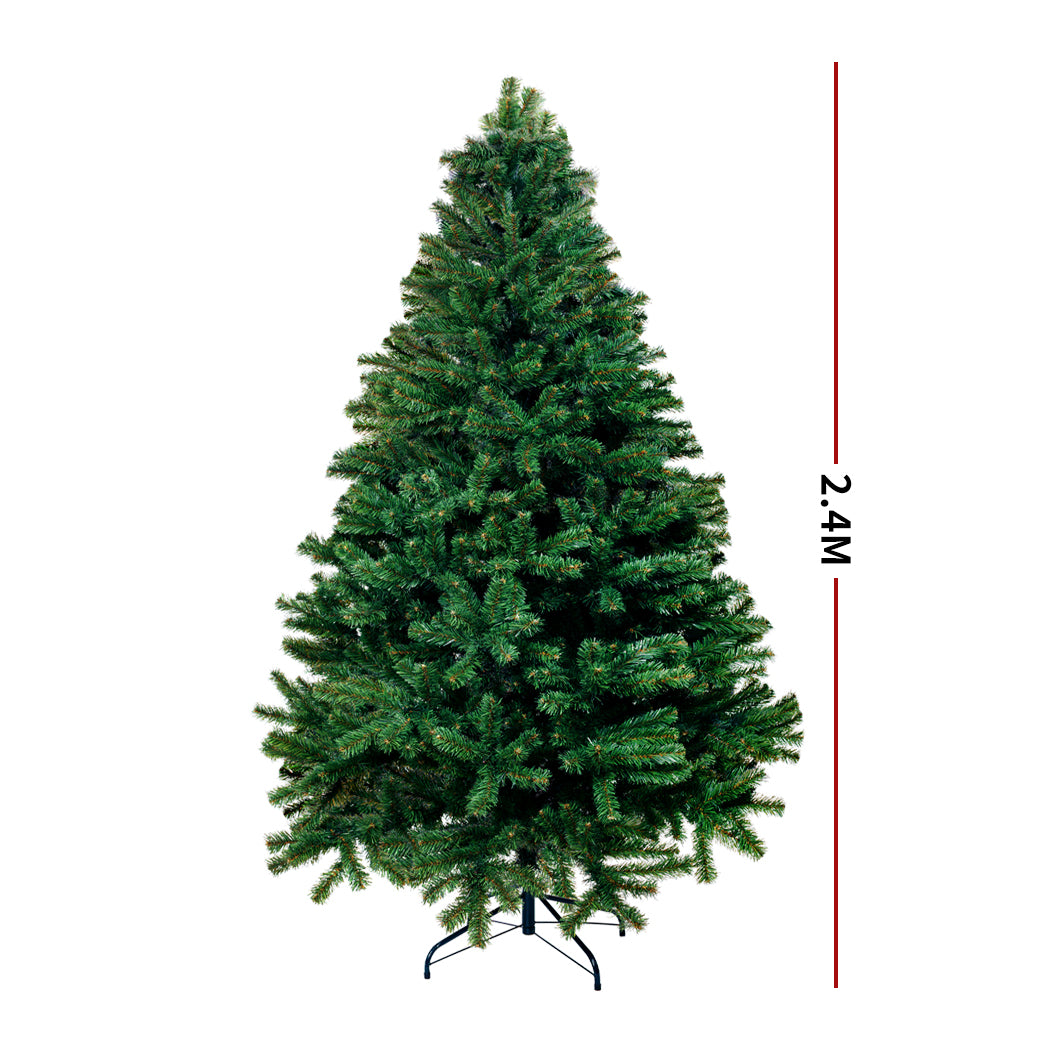 8ft 2.4m 1500 Tips Christmas Tree Kit Xmas Decorations
