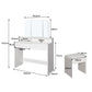 Dressing Table Stool Foldable Mirror Jewellery Cabinet Makeup Storage