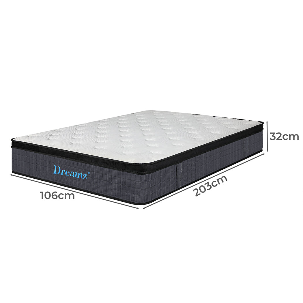 Besiana 32cm Mattress Spring Premium Top Foam Medium Firm - King Single