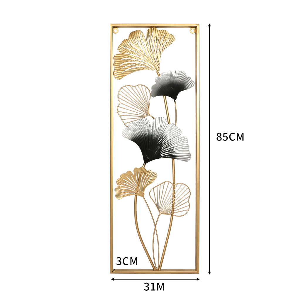 Large Metal Wall Art Hanging Flower Tree of Life Home Decor Sculpture Garden Pair