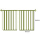 Set of 2 180x250 Blockout Curtains Chenille - Green