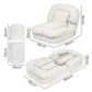 Mirabel Convertible Lounge Floor Sofa Bed - White