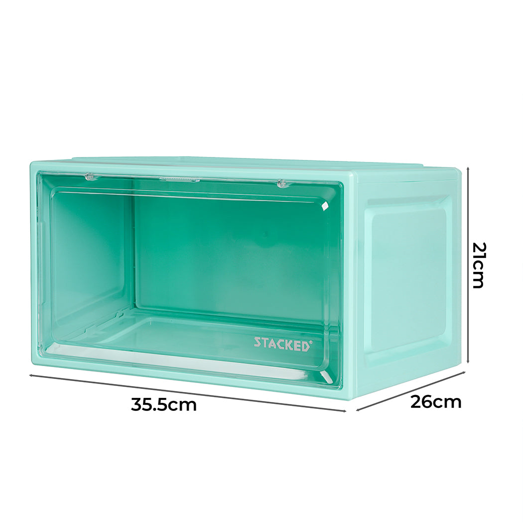 Stacked Sneaker Display Case Stackable Shoe Storage Box Magnetic Breathable 1PC