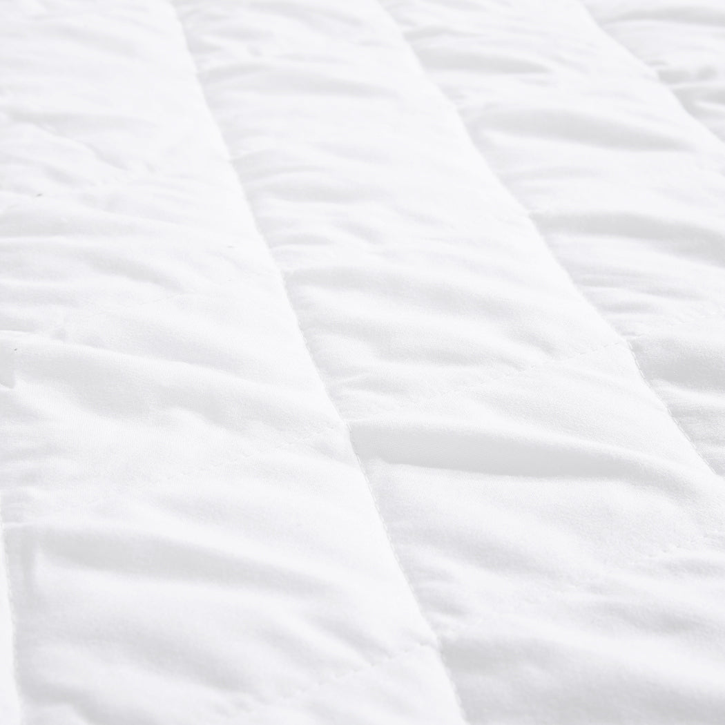 DOUBLE Fully Fitted Waterproof Microfiber - White