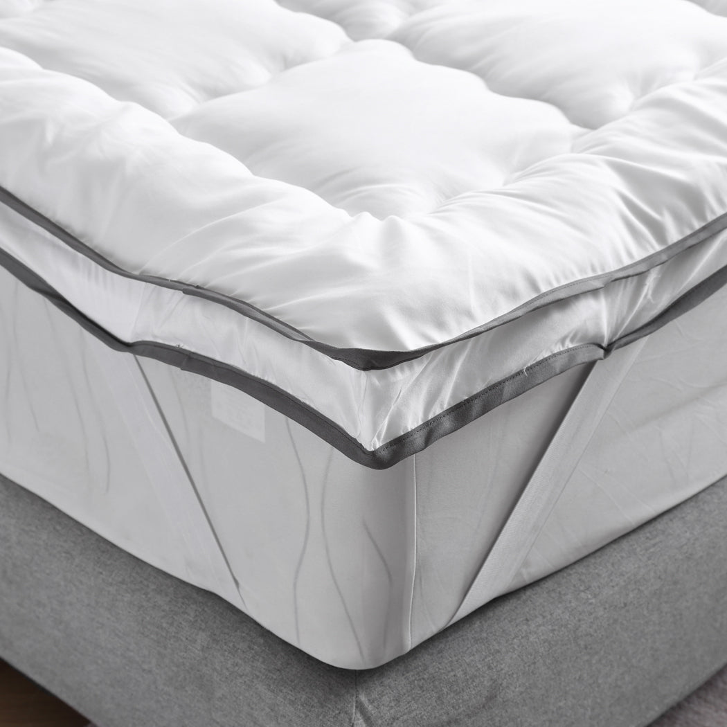 KING Bedding Luxury Pillowtop Mattress - White