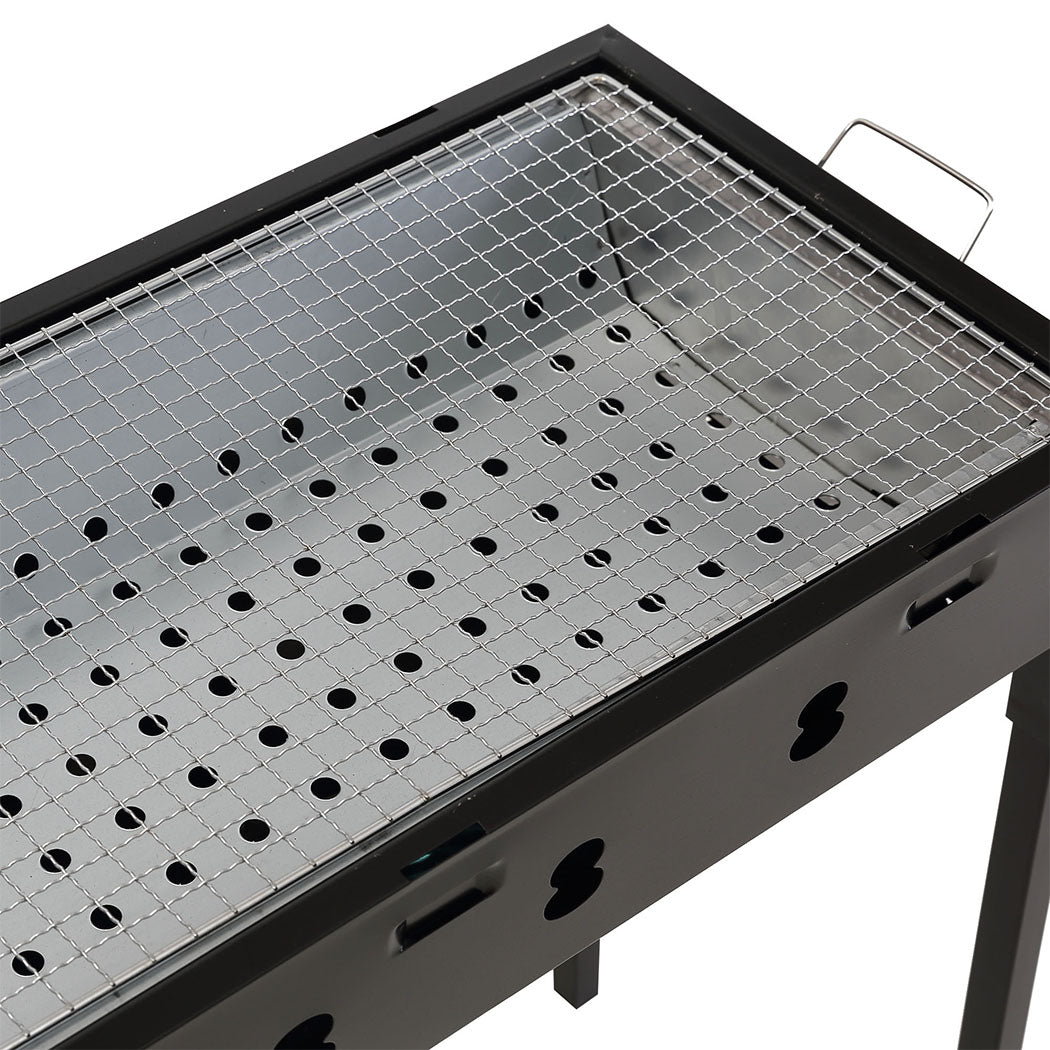 Charcoal BBQ Grill Portable Hibachi Outdoor Barbecue Set Camping Picnic Grills