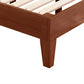 Naomi Rubberwood Bed Frame - Walnut Double
